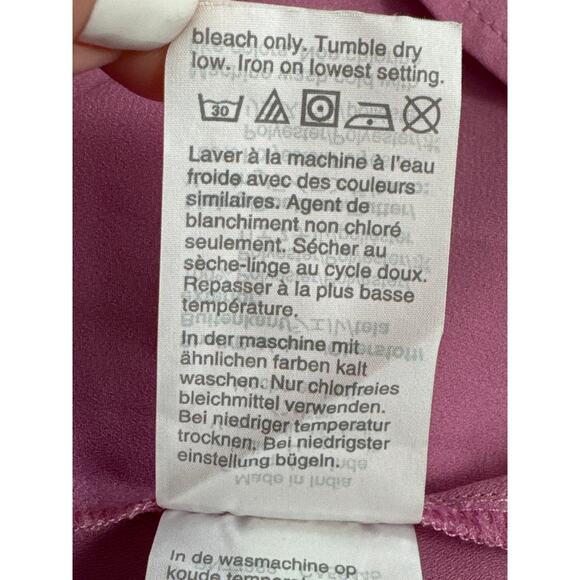 J. Crew Drapey Sleeveless Top Blouse in Recycled Poly Lilac Size 10 - Picture 6 of 9